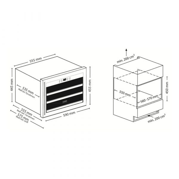 tu bao quan ruou vang am tu caso winesafe 18 eb black 627 13