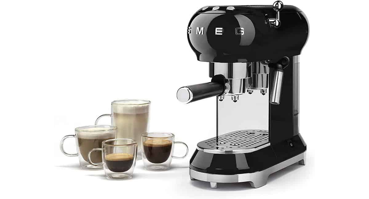 Máy pha cafe bán tự động Smeg ECF01BLEU Black 8 Máy Pha Cà Phê Smeg ECF01BLEU Black