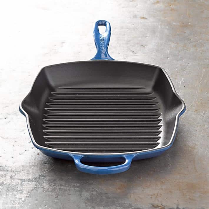le creuset signature enameled cast iron square grill pan o