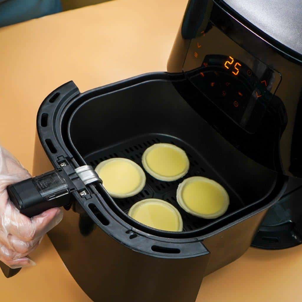 Cách thực hiện bánh tart trứng vì chưng nồi rán ko dầu