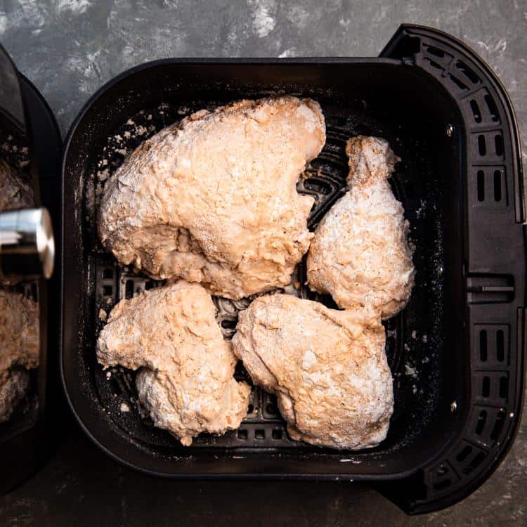 cách làm gà rán kfc bằng nồi chiên không dầu