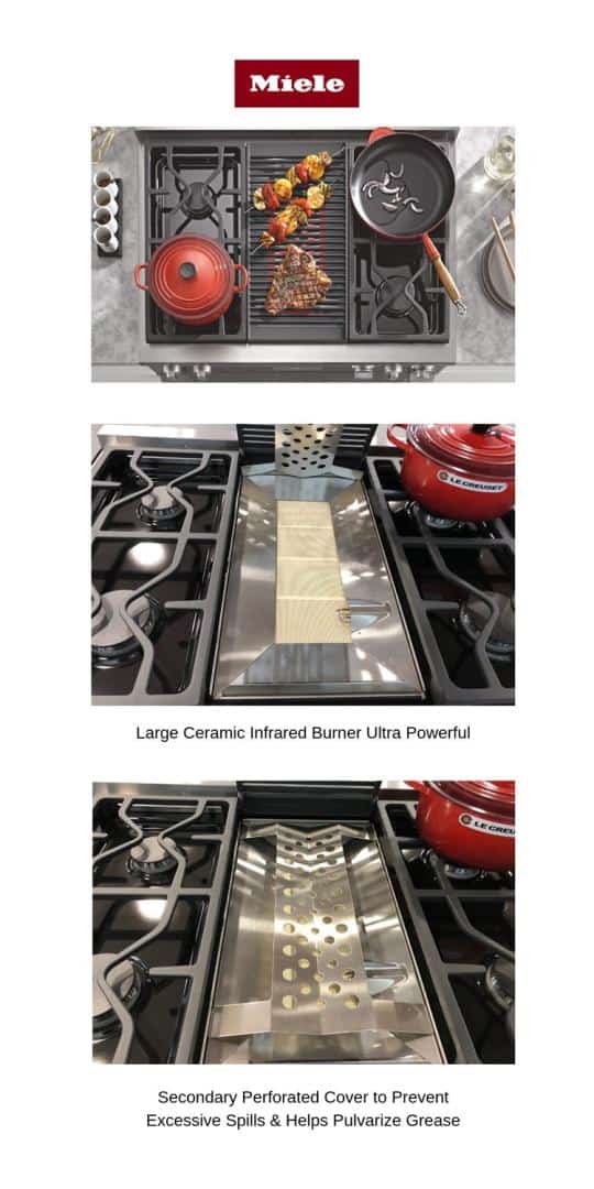 Nướng mạnh mẽ với bếp liền lò Miele
