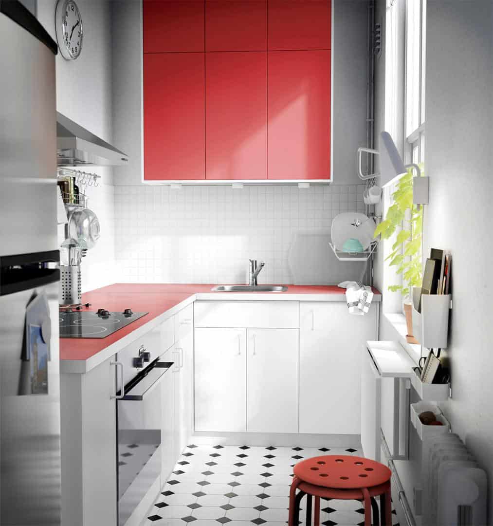 34 red kitchen countertops