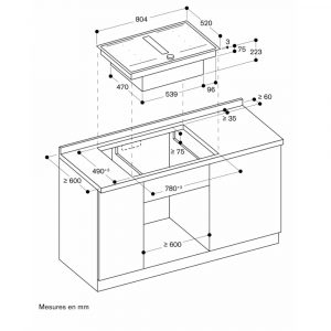 Bếp từ kèm hút mùi Gaggenau CV282111 series 200 7400 W 26 bep tu hut mui gaggenau cv282111 14