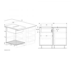 Bếp từ kèm hút mùi Gaggenau CV282111 series 200 7400 W 16 bep tu hut mui gaggenau cv282111 17