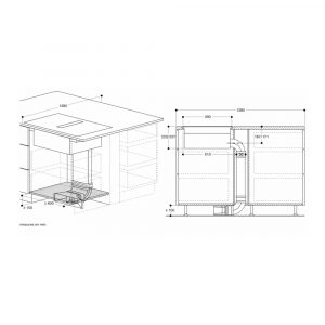 Bếp từ kèm hút mùi Gaggenau CV282111 series 200 7400 W 15 bep tu hut mui gaggenau cv282111 18