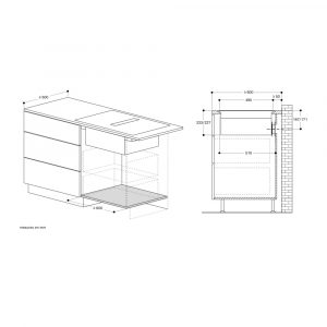 Bếp từ kèm hút mùi Gaggenau CV282111 series 200 7400 W 22 bep tu hut mui gaggenau cv282111 8