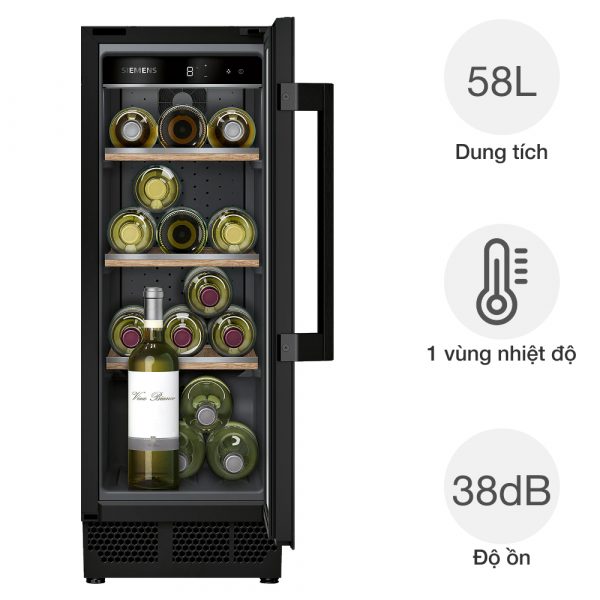 Tu bao quan ruou vang Siemens KU20WVHF0 iQ500 21 chai am tu 10