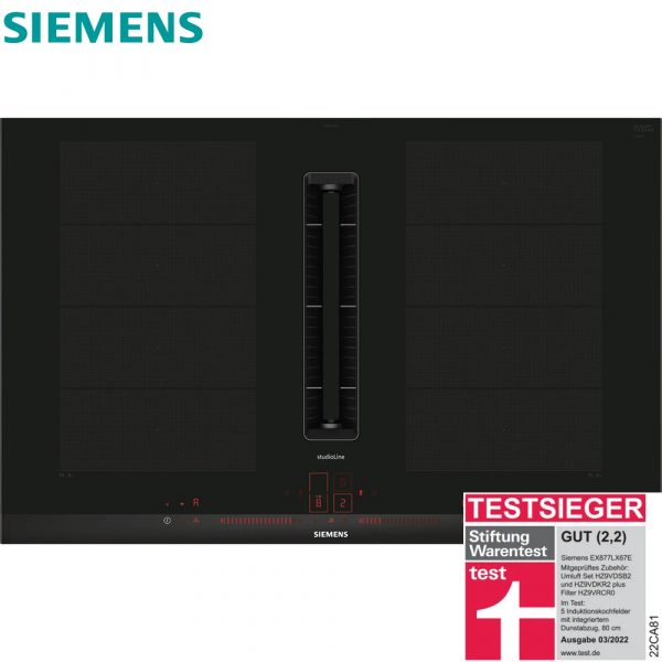 Bếp Từ Kết Hợp Hút Mùi Siemens iQ700 EX877LX67E - 80CM