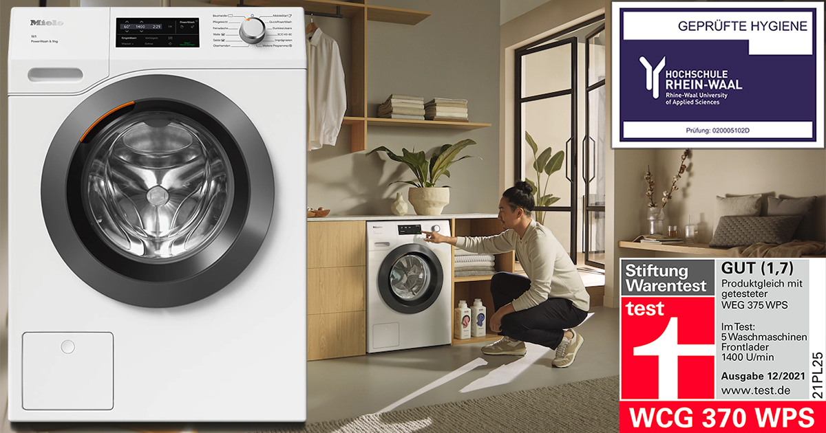 Máy Giặt Cửa Trước Miele WCG370 WPS PWash 9kg NK