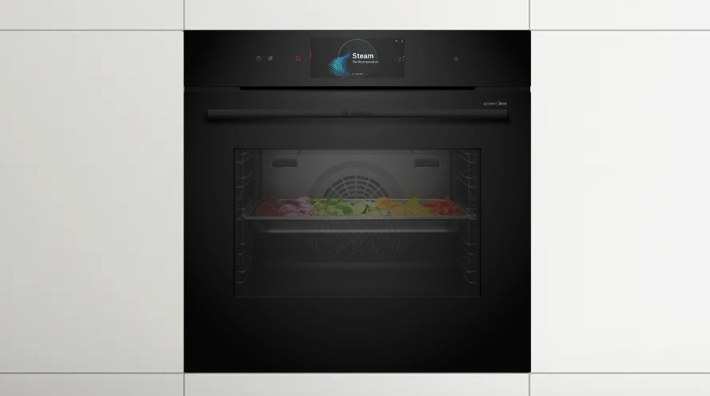 Lò nướng kèm vi sóng và bơm hơi nước Bosch HNG978QB1 Serie 8 âm tủ 19 28 chế độ nấu trên lò nướng kèm hấp vi sóng Bosch HNG978QB1 Series 8