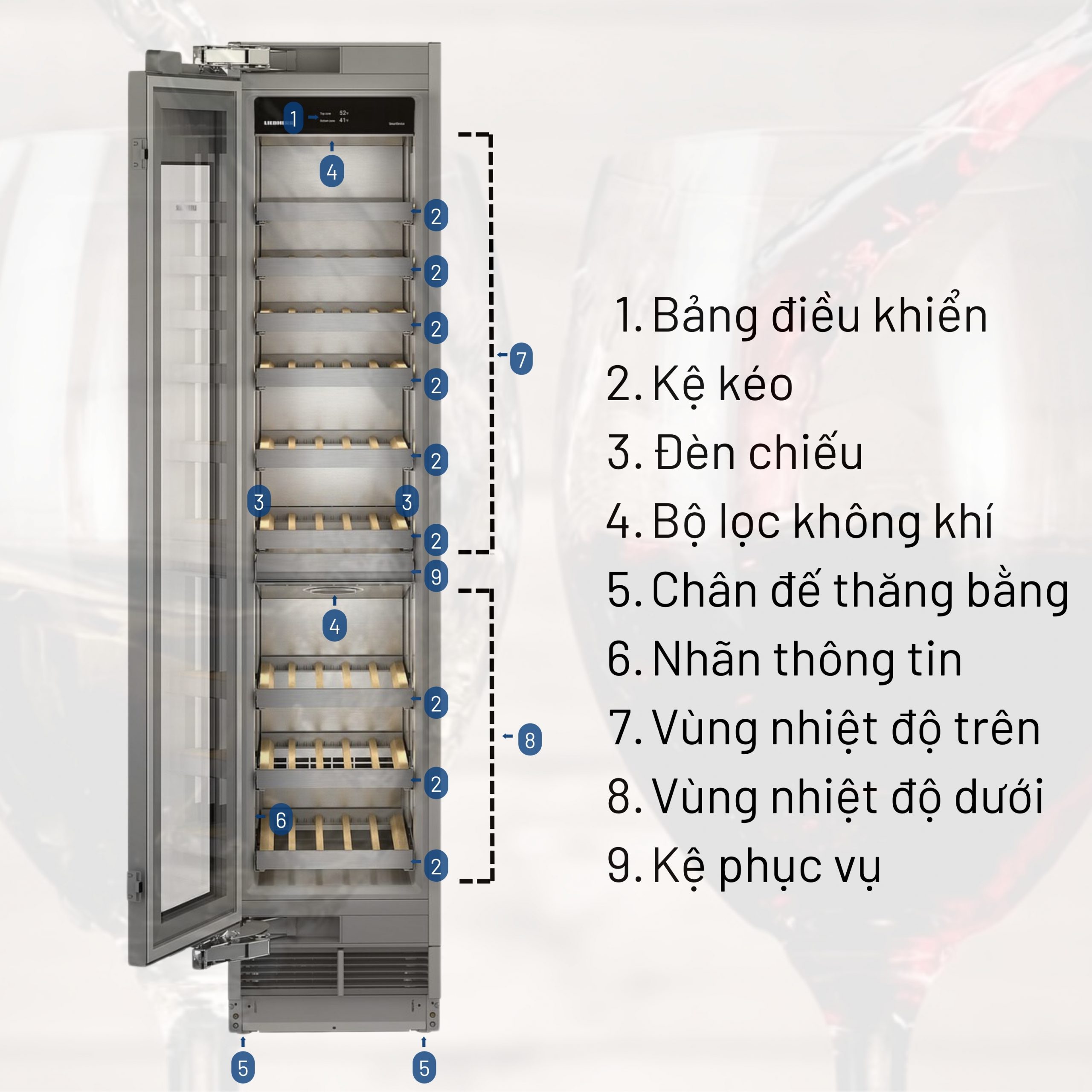 tổng quan Tủ Rượu Liebherr Monolith EWT 9175