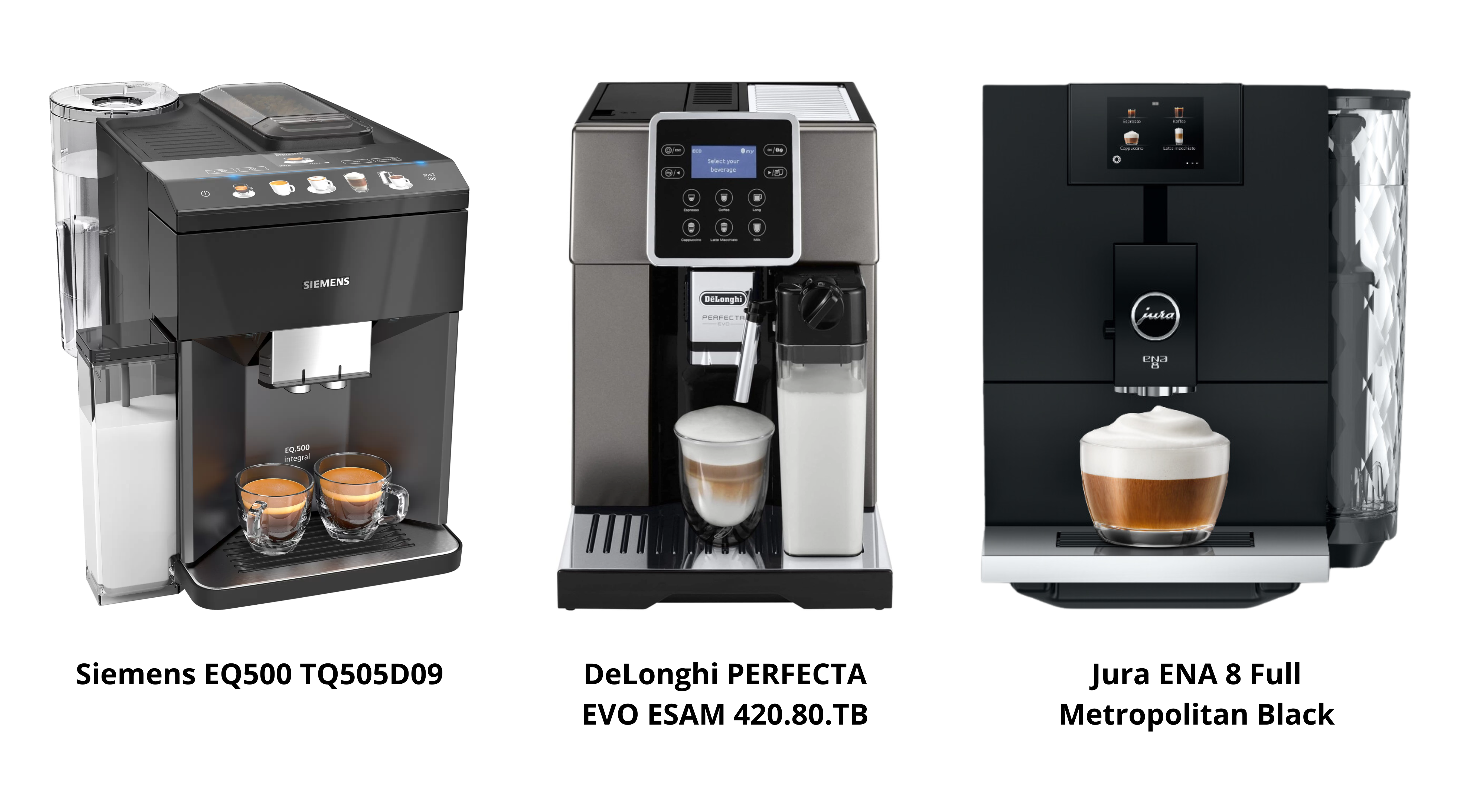So sánh máy pha cà phê Siemens EQ500 TQ505D09 với các đối thủ cạnh tranh