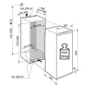 tu lanh am tu liebherr 297 l irbph 5170 peak biofresh 3