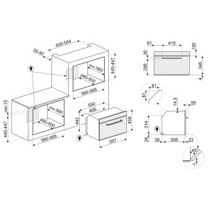 Lò Vi Sóng Kèm Nướng Smeg Victoria SO4902M1P