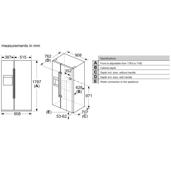 tu lanh side by side bosch kad93abep 7