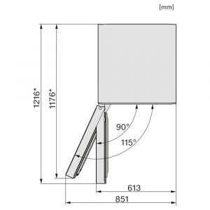 Tu dong ket hop tu ruou 287 lit Miele KWNS 4784 DE 10