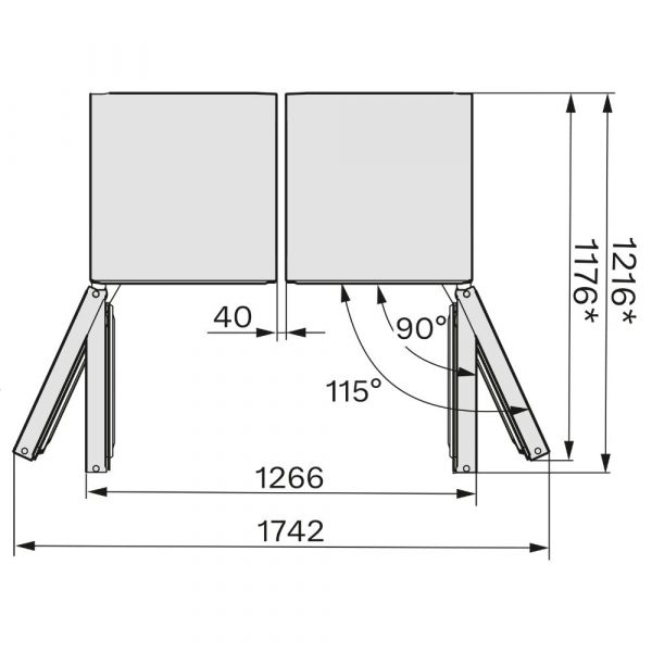 Tu dong ket hop tu ruou 287 lit Miele KWNS 4784 DE 8