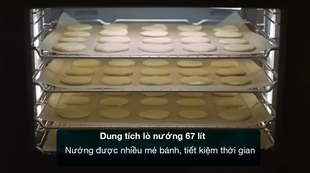 Lò nướng kèm hấp, vi sóng Bosch HNG6764 Serie 8 - Dung tích 67 lít, công suất lớn