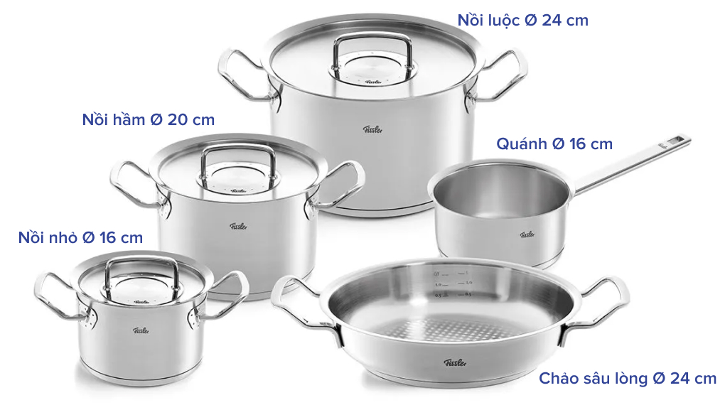 bo noi 5 mon fissler original profi collection 084 388 05 001 8