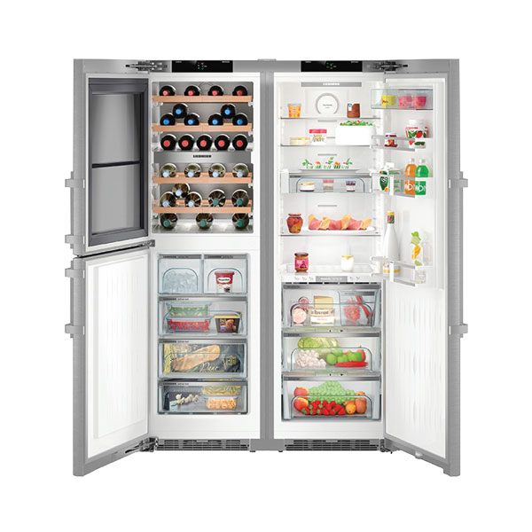 Mẫu tủ lạnh hiện đại với thiết kế side by side tiện lợi