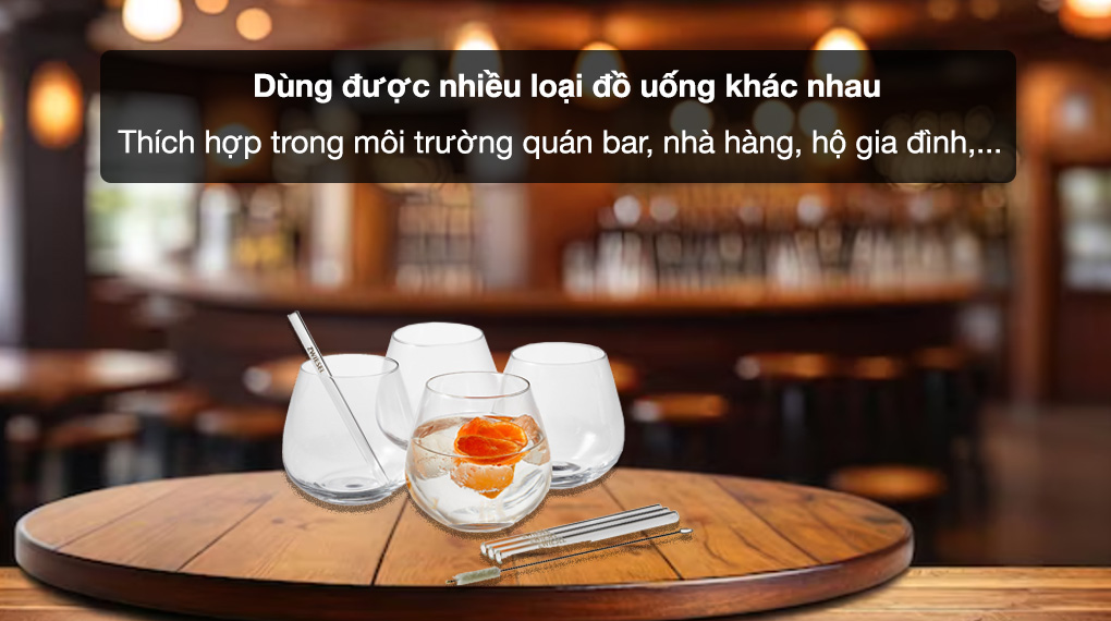 Bộ cốc pha lê 9 món Schott Zwiesel 130015 After Work Drinks Set Vina 590 ml - Dùng được cho nhiều loại đồ uống, thích hợp cho môi trường quán bar