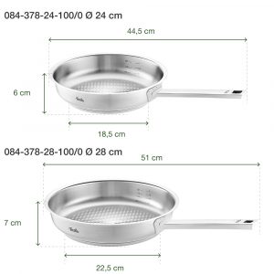 Chảo inox Fissler 084-378-24-100/0 Original-Profi Collection® 10 chao inox fissler 084 378 24 100 0 1