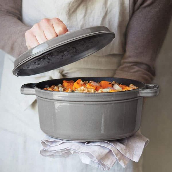 Nồi Gang Staub Round Cocotte Graphite Grey 24cm