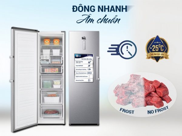 Dùng tủ đông trữ thực phẩm tươi sống là lựa chọn của đông đảo khách hàng hiện nay