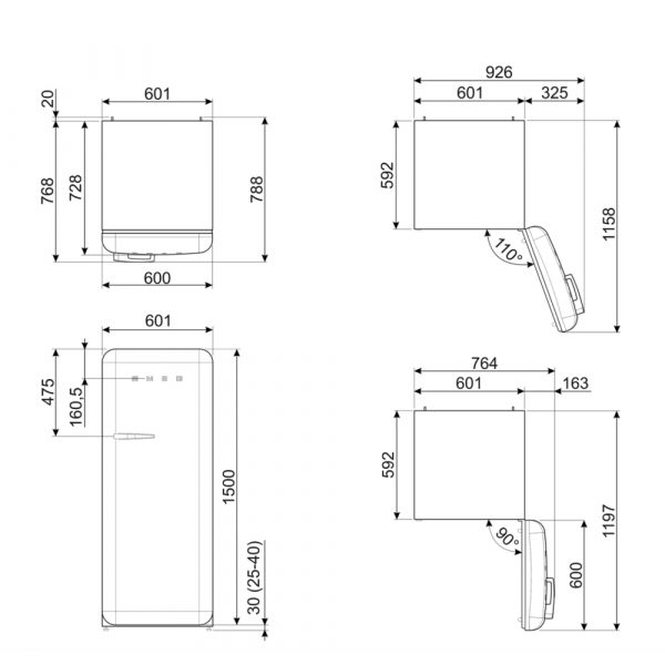 tu lanh smeg inverter 270 lit fab28d phien ban dac biet 2