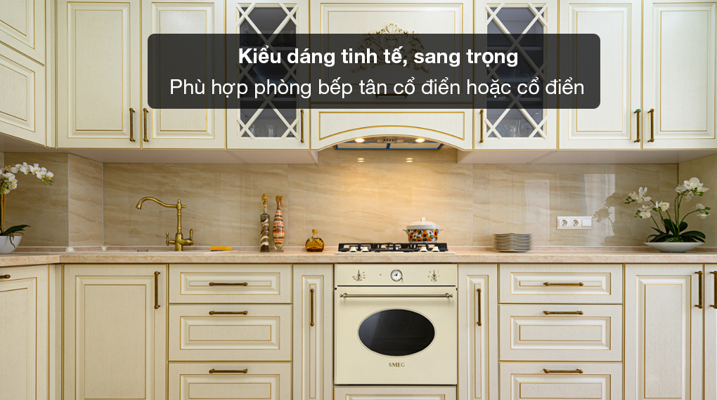 Lò nướng Smeg Coloniale SF800 âm tủ - Kiểu dáng tinh tế, sang trọng