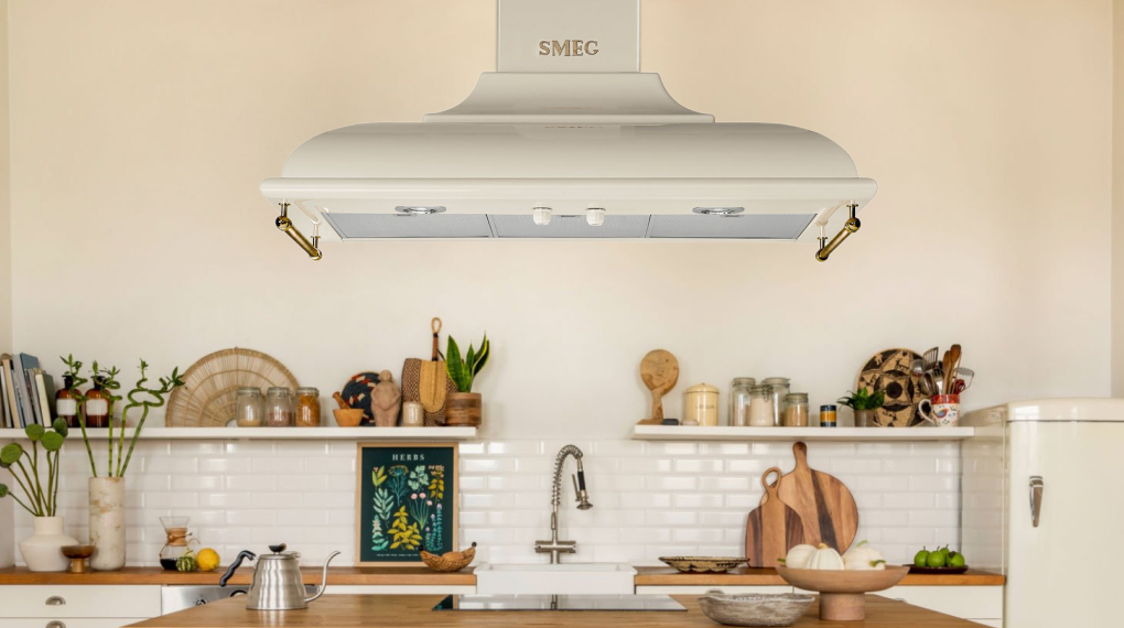 Máy hút mùi áp tường Smeg Cortina KC19