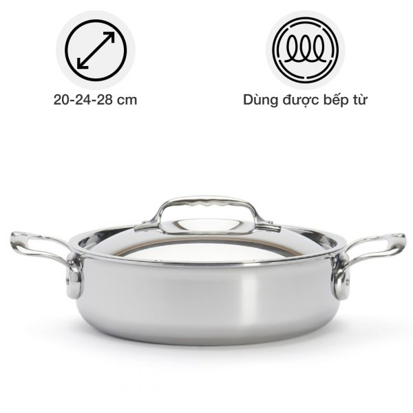 chao inox nap inox de buyer 3741 affinity saute pan