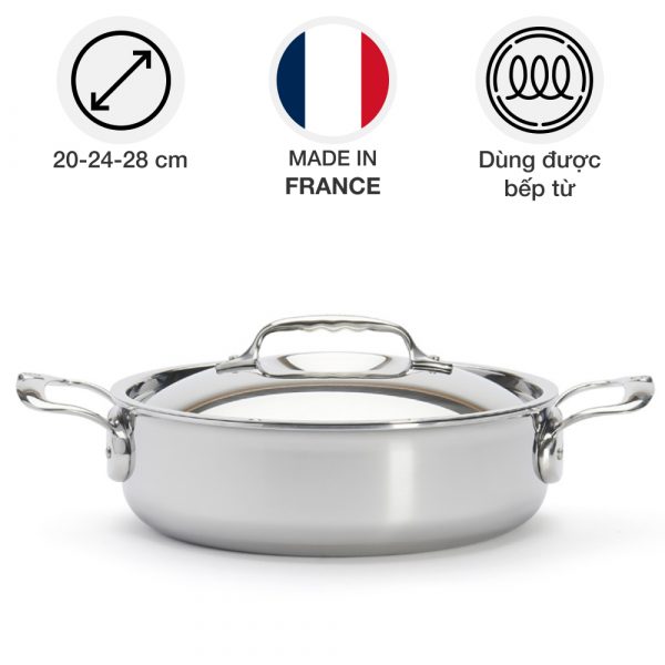 chao inox nap inox de buyer 3741 affinity saute pan 8