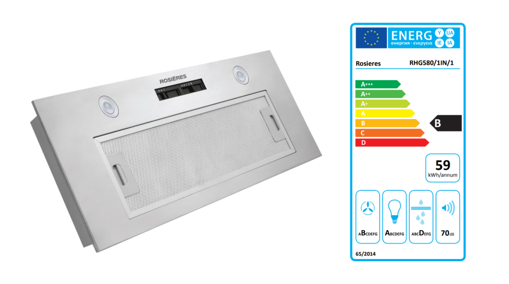 Máy hút mùi âm tủ Rosières RHG580/1IN/1