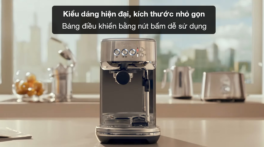 Máy pha cafe bán tự động Breville BES500 the Bambino™ Plus - Tổng quan thiết kế