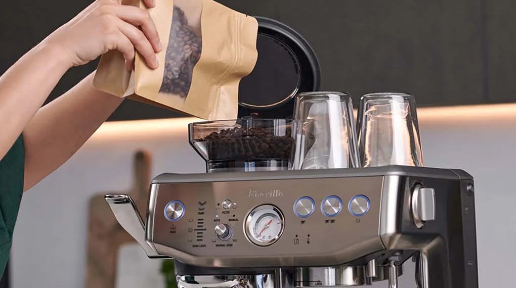may pha cafe ban tu dong breville bes876 876 the barista express impress 3