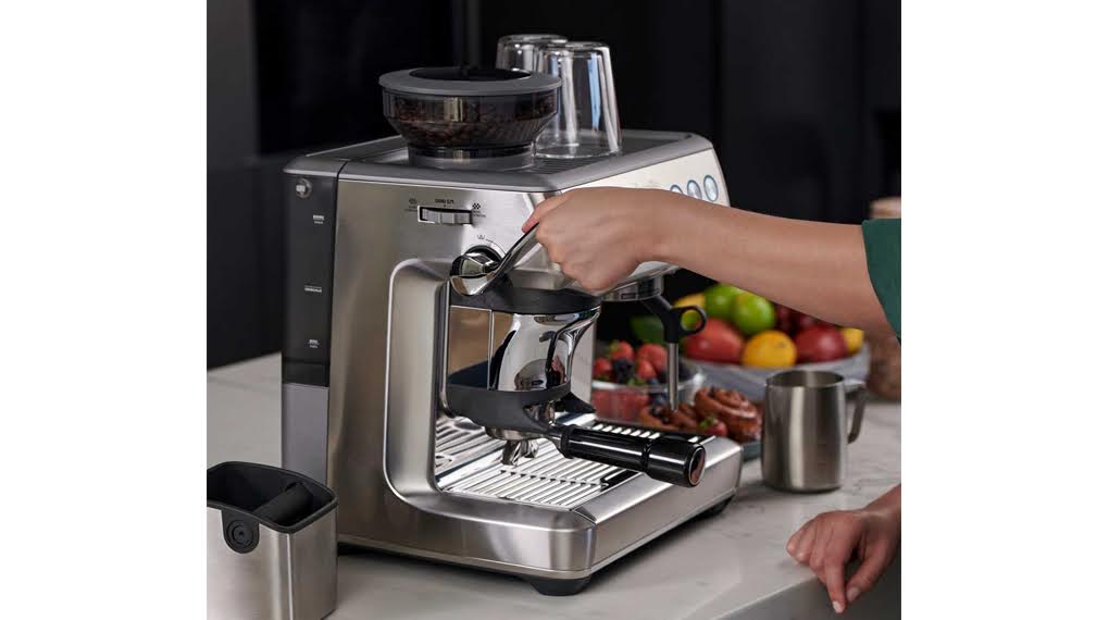 may pha cafe ban tu dong breville bes876 876 the barista express impress 6