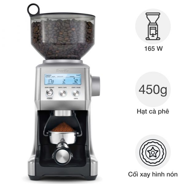 may xay cafe tu dong breville bcg820 the smart grinder pro 25