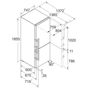 Tủ lạnh Liebherr 410 lít CBNsdh 7653 Prime BioFresh NoFrost 13 tu lanh liebherr 410 lit cbnsdh 7653 prime biofresh nofrost 10
