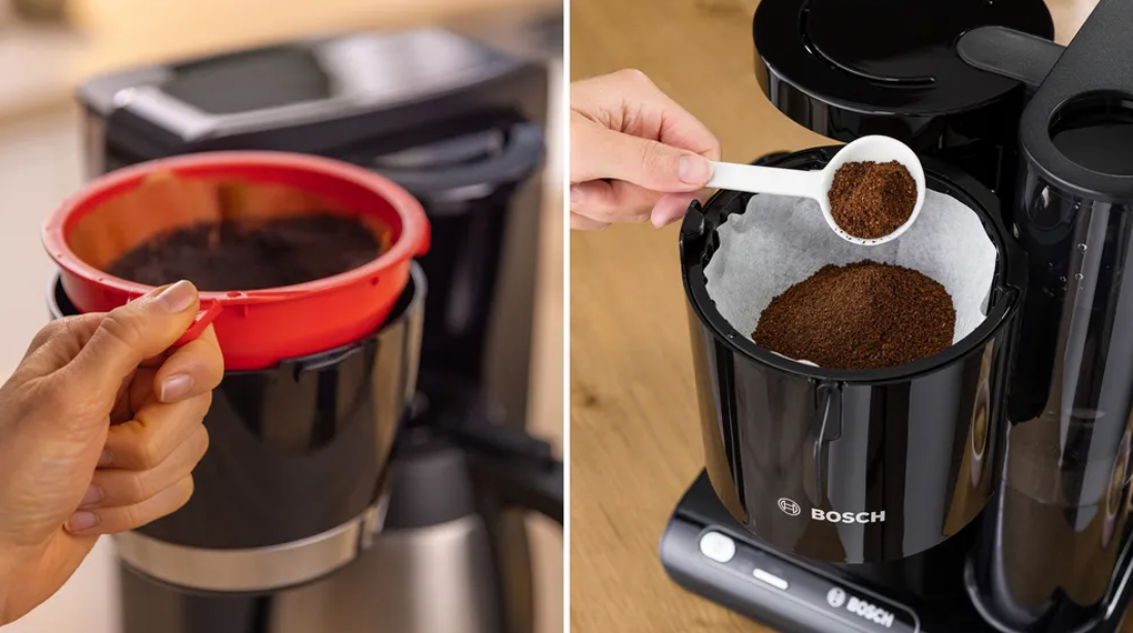 Máy pha cafe nhỏ giọt Bosch TKA6M273 - Giá đỡ bộ lọc xoay