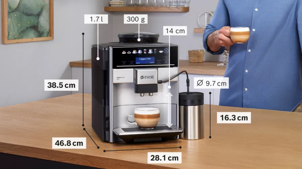 Máy pha cafe tự động Bosch TIS65621RW Vero Barista 600 Silver