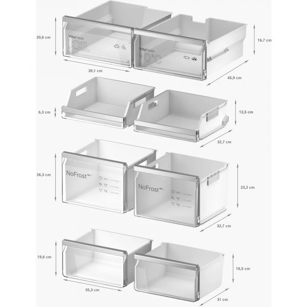 Tủ lạnh Bosch 574 lít KFI96AXEA Serie 6