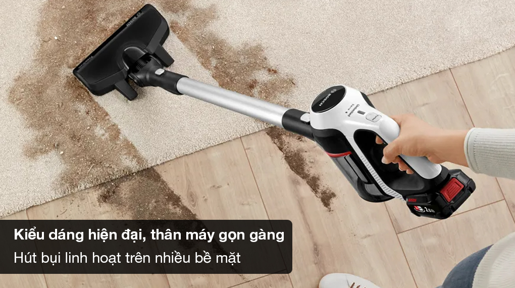 Máy hút bụi không dây Bosch BCS61113 Unlimited 6-Tổng quan thiết kế