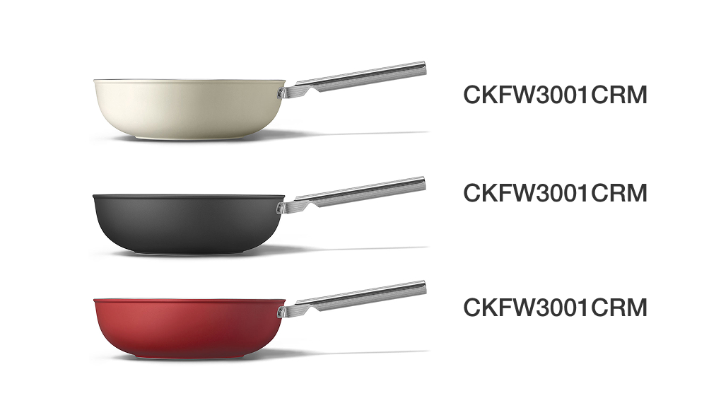 Chảo nhôm chống dính Smeg CKFW3001 Wok