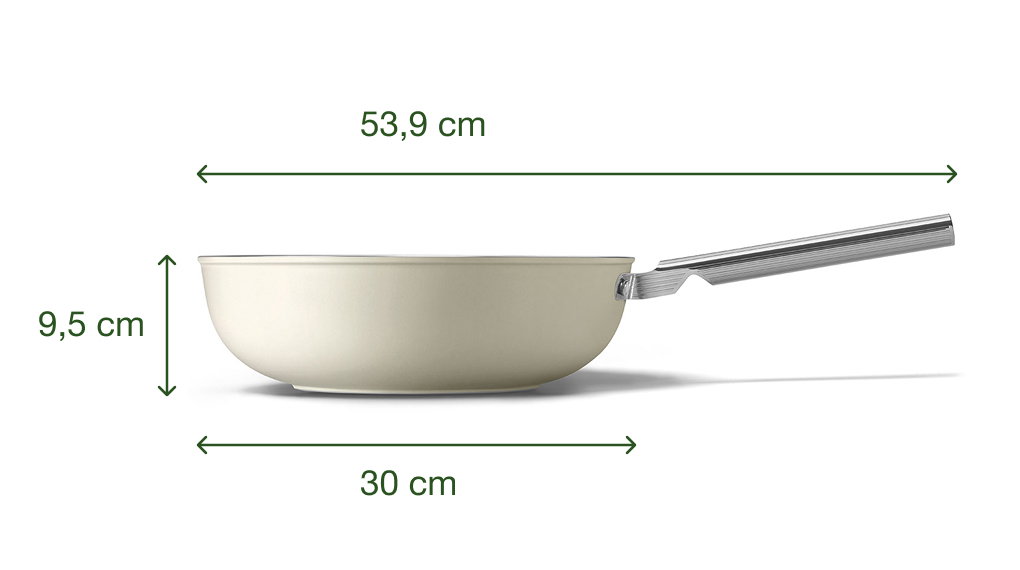 Chảo nhôm chống dính Smeg CKFW3001 Wok