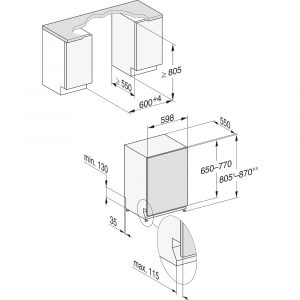 Máy rửa chén âm tủ Miele G 7650 SCVi AutoDos