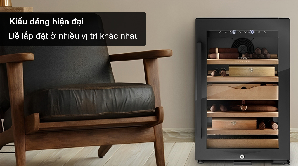 Tủ bảo quản cigar Caso 676 Humidor H45 200 điếu - Tổng quan thiết kế