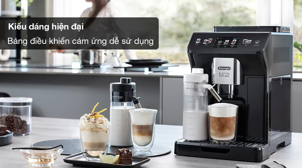 Máy pha cafe tự động Delonghi ECAM450.55 Eletta Explore - Tổng quan thiết kế