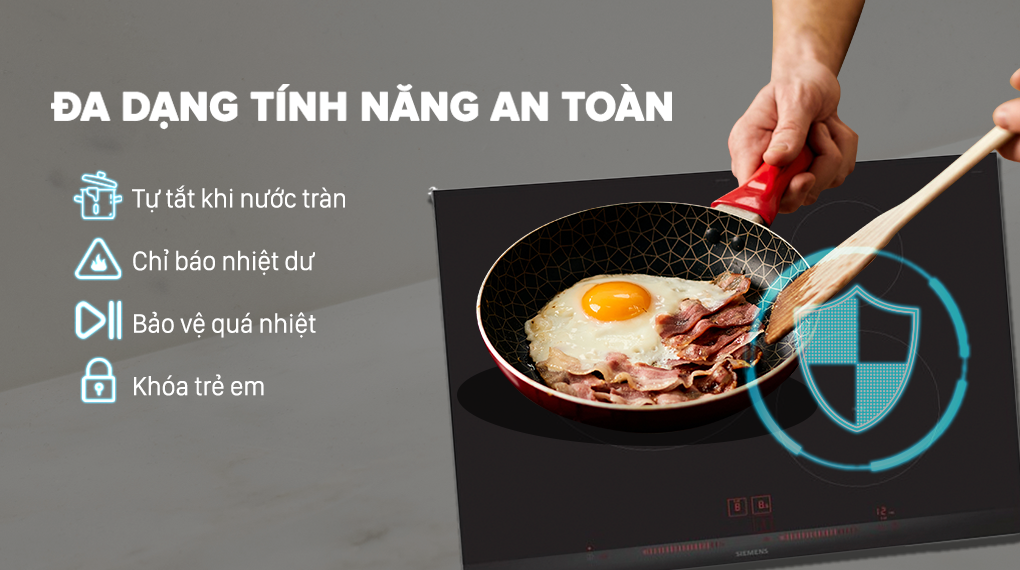 Bếp từ 3 vùng nấu Siemens EH775LDC1E iQ300 7400 W